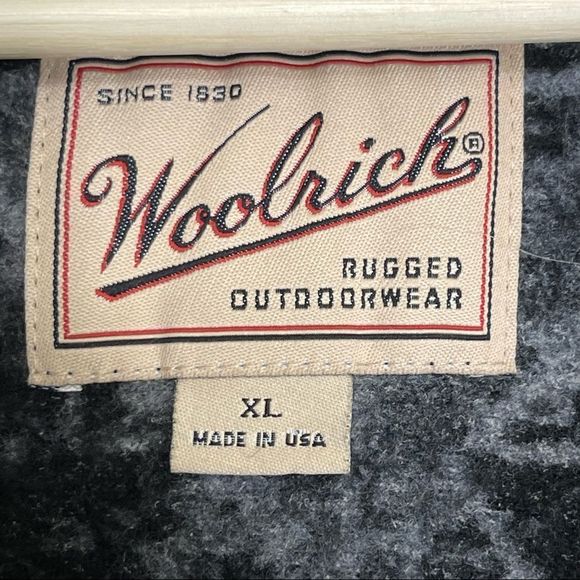 Woolrich Sweater Mens Size XL Rare Aztec Sherpa Fuzzy 1/4 Zip Pullover Gray - Picture 14 of 14